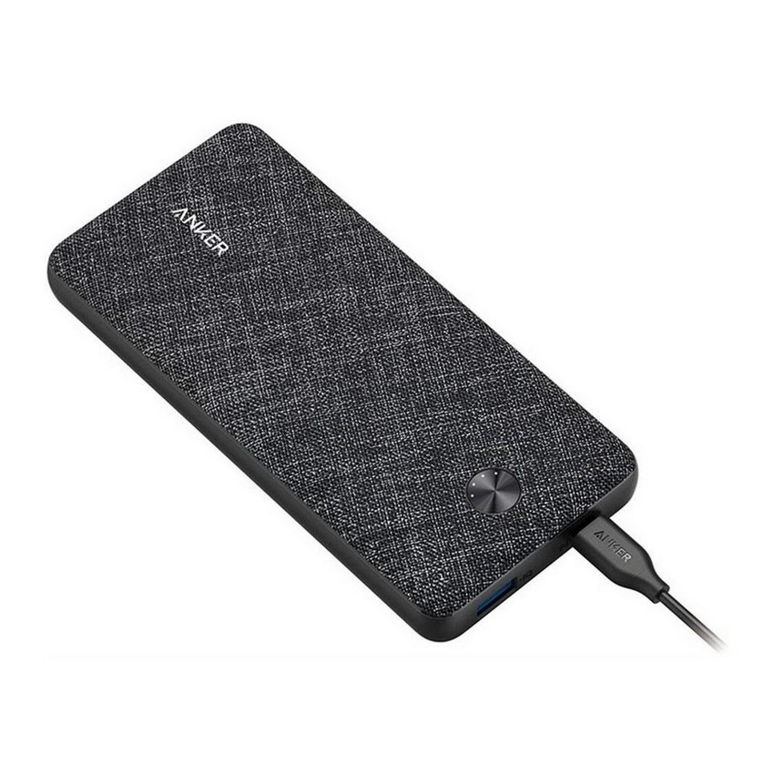 photo ANKER PowerCore Metro Slim 10000 PD - Caricabatterie Portatile Slim - Nero/Grigio Melange Scuro - A1