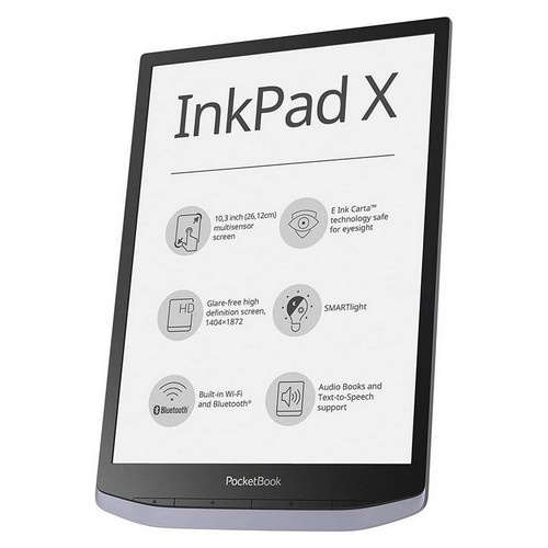 PocketBook - Lettore e-Book 'InkPad X' 32 GB di memoria, 26,12 cm (10,3 pollici) E-Ink Carta, SMART