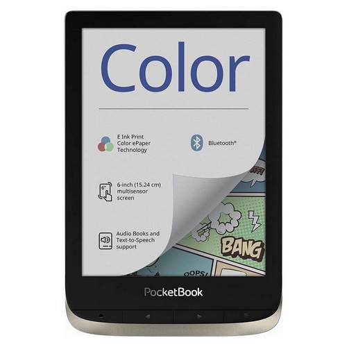 PocketBook - Lettore e-book 'Color' (16 GB di memoria, 15,24 cm (6 pollici), display a colori